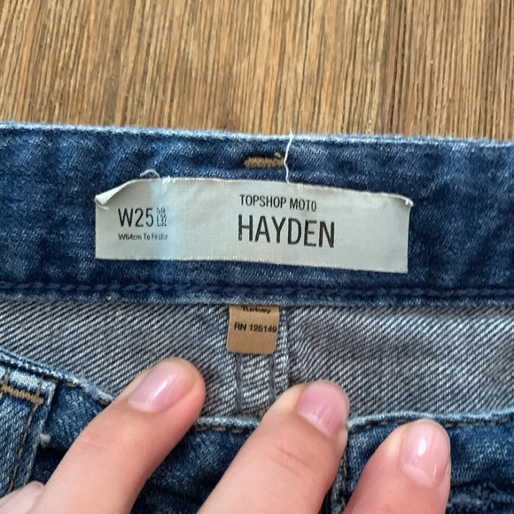 Topshop Modo Hayden Medium wash High Waisted Distressed Jeans - Picture 5 of 7